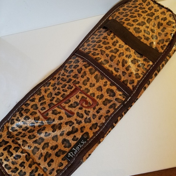 BJaxx Hot Iron or Curling Iron Leopard Animal Print Travel 13x5x1 Case - F - Picture 1 of 5